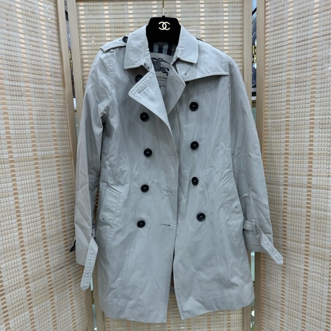 Burberry博柏利 雙排扣風衣 152cm碼