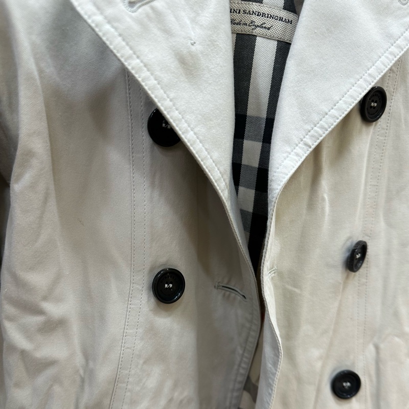 Burberry博柏利 雙排扣風衣 152cm碼-2