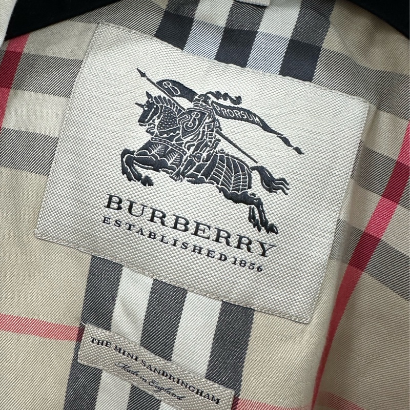 Burberry博柏利 雙排扣風衣 152cm碼-3