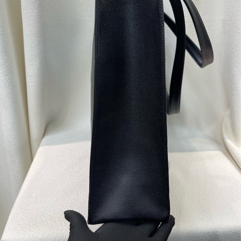 Chanel 香奈兒 黑色荔枝牛皮上肩包 XB210-1