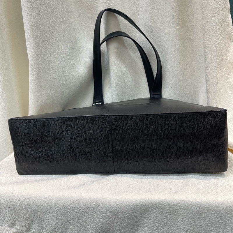 Chanel 香奈兒 黑色荔枝牛皮上肩包 XB210-4