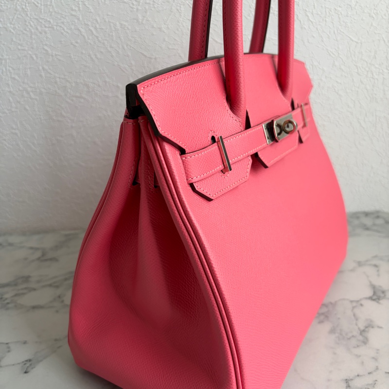 Hermes 胭脂粉birkin30銀扣❣️Y刻配件齊-2