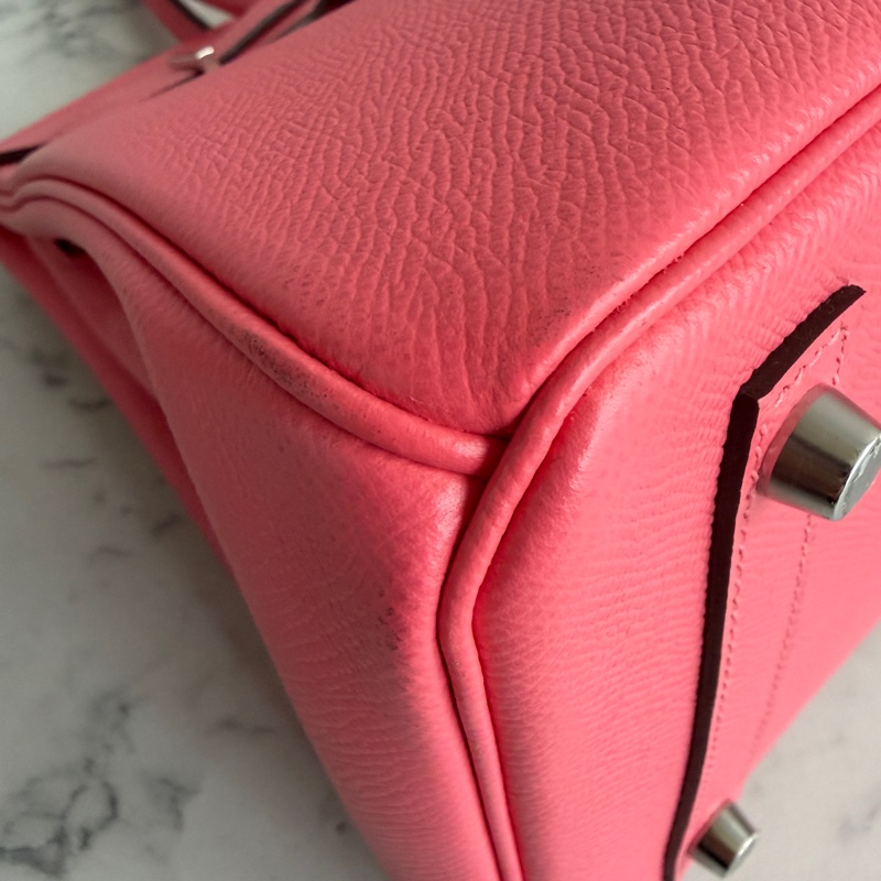 Hermes 胭脂粉birkin30銀扣❣️Y刻配件齊-14