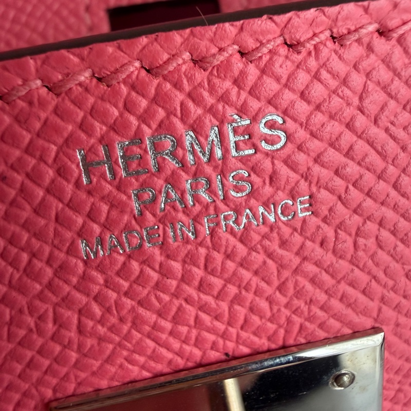 Hermes 胭脂粉birkin30銀扣❣️Y刻配件齊-20