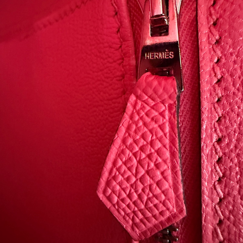 Hermes 胭脂粉birkin30銀扣❣️Y刻配件齊-21