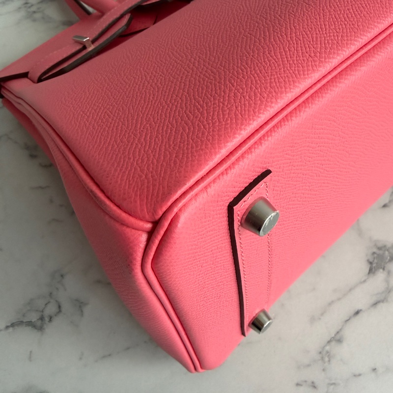 Hermes 胭脂粉birkin30銀扣❣️Y刻配件齊-28