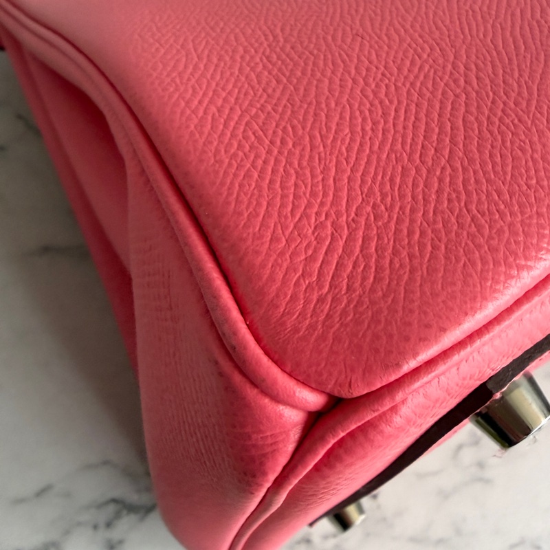 Hermes 胭脂粉birkin30銀扣❣️Y刻配件齊-31