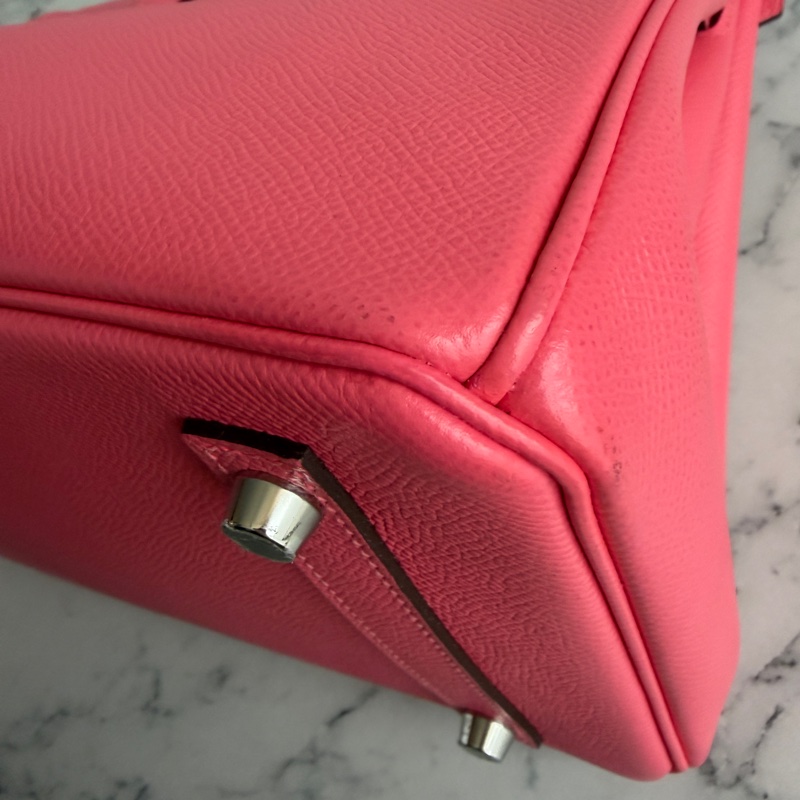 Hermes 胭脂粉birkin30銀扣❣️Y刻配件齊-32