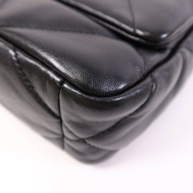 CHANEL 羊皮皮革C19 Small鏈帶手挽肩背兩用袋-10