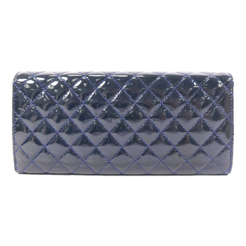 CHANEL 漆皮皮革Clutch On Chain銀扣鏈帶肩背袋-1