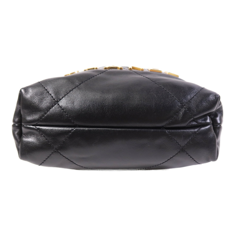 CHANEL 羊皮皮革Chanel Mini 22金扣鏈帶肩背袋-3