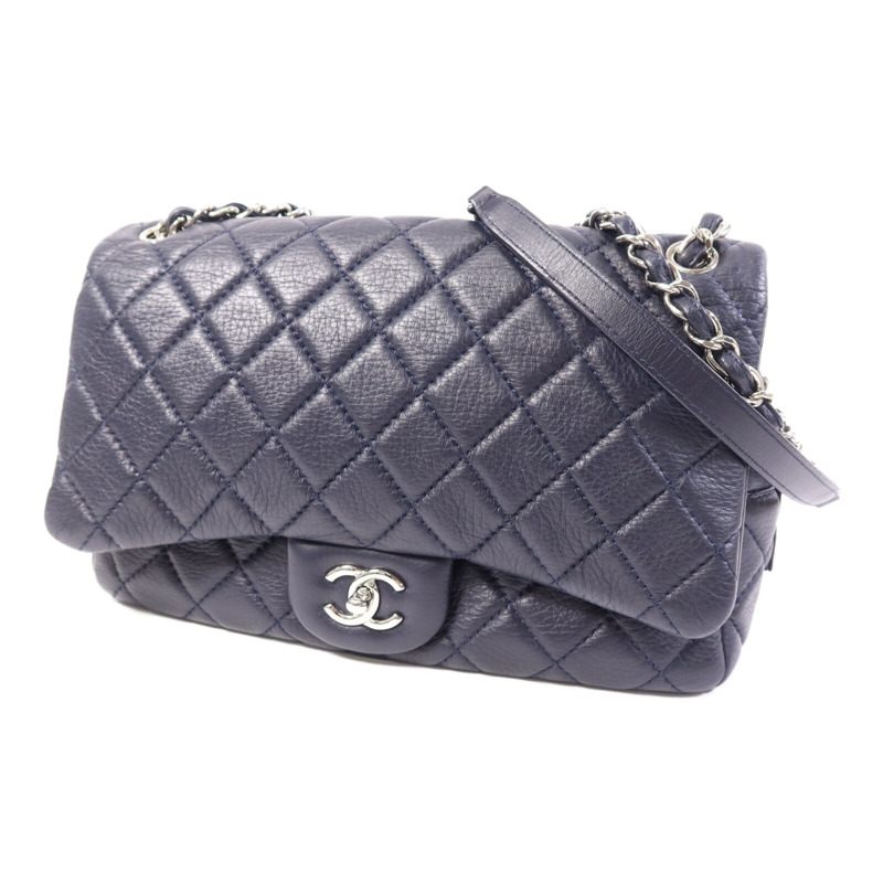 CHANEL 牛皮皮革Shoulder Bag銀扣鏈帶肩背袋-2