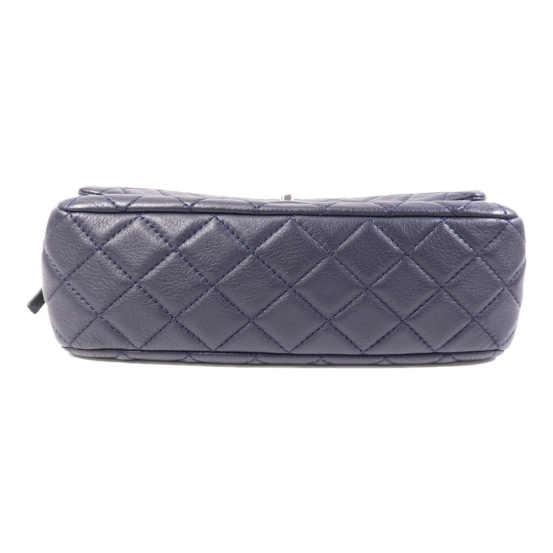 CHANEL 牛皮皮革Shoulder Bag銀扣鏈帶肩背袋-3