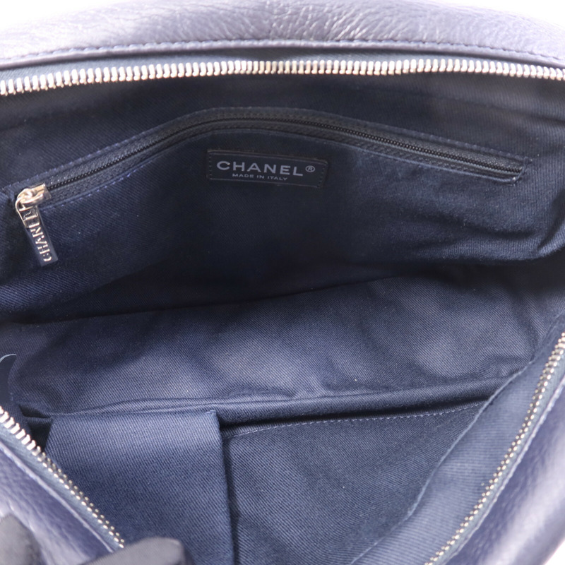 CHANEL 牛皮皮革Shoulder Bag銀扣鏈帶肩背袋-4