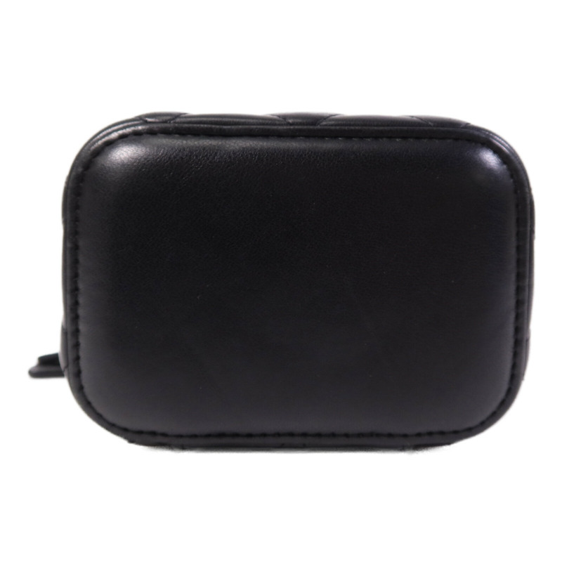 CHANEL 羊皮皮革Mini Vanity金扣鏈帶肩背袋-3