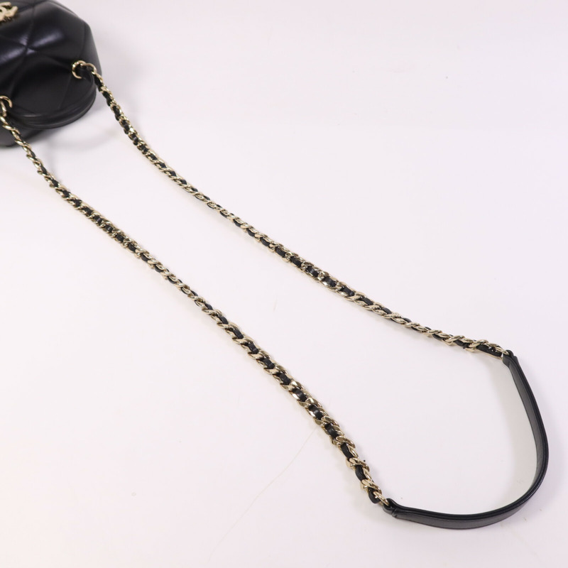 CHANEL 羊皮皮革Small Vanity Case銀扣鏈帶肩背袋-8