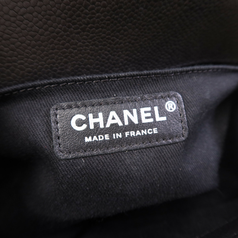 CHANEL 牛皮皮革Le Boy 20銀扣鏈帶肩背袋-5