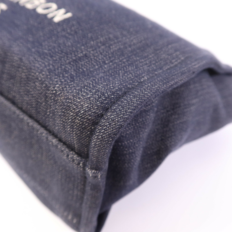 CHANEL 牛仔布Deauville銀扣鏈帶肩背袋-10