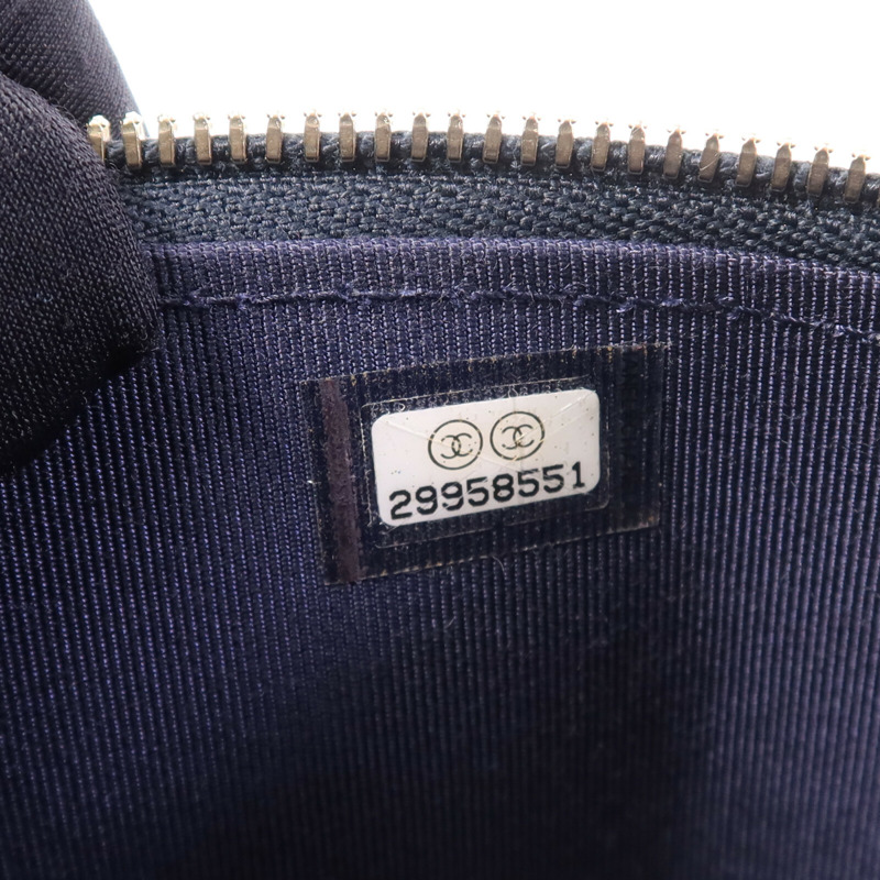 CHANEL 牛皮皮革Vanity Case金扣鏈帶肩背袋-7