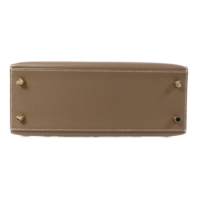HERMES Epsom皮革Kelly 25金扣手挽肩背兩用袋-3