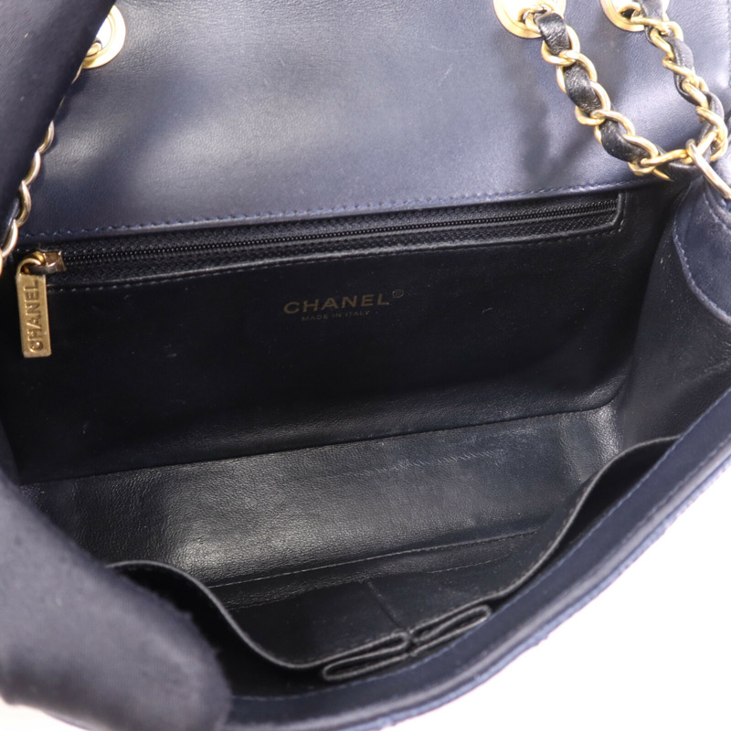 CHANEL 牛皮皮革Shoulder Bag金扣鏈帶肩背袋-4