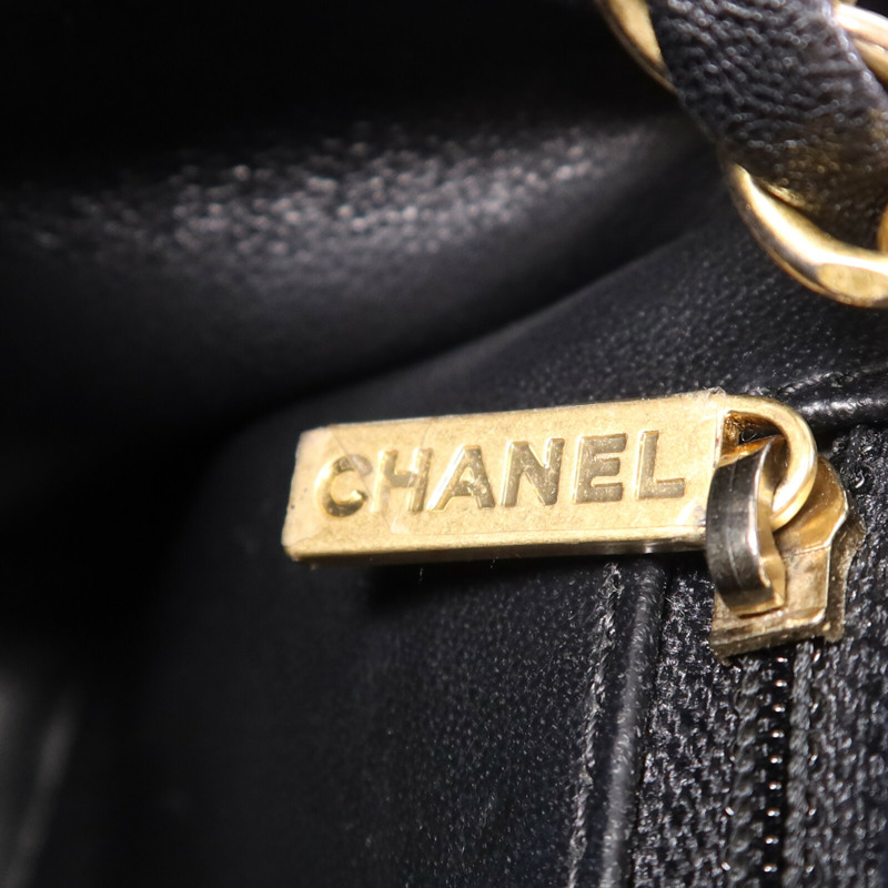 CHANEL 牛皮皮革Shoulder Bag金扣鏈帶肩背袋-6