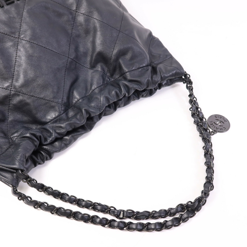 CHANEL 羊皮皮革Chanel 22鏈帶肩背袋-8