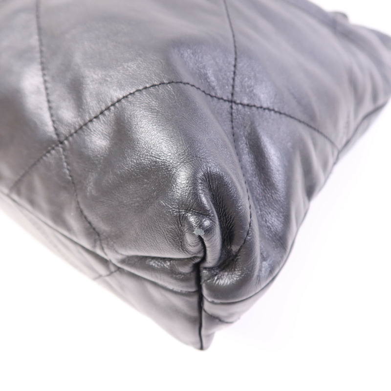 CHANEL 羊皮皮革Chanel 22鏈帶肩背袋-10