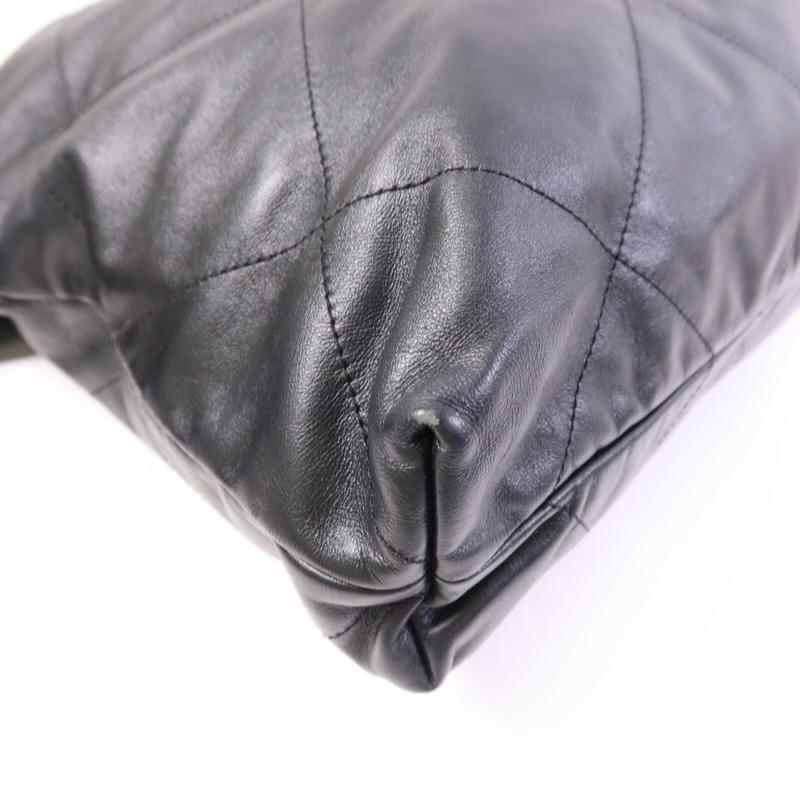 CHANEL 羊皮皮革Chanel 22鏈帶肩背袋-11