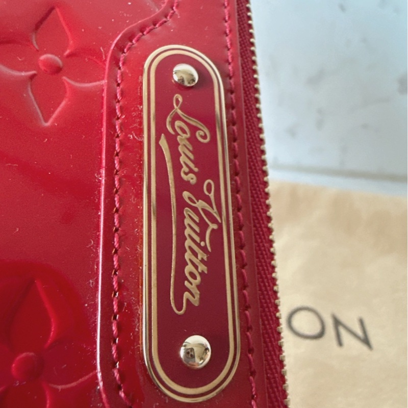 Louis Vuitton 紅色漆皮拉鍊盥洗包❤️‍🔥-8