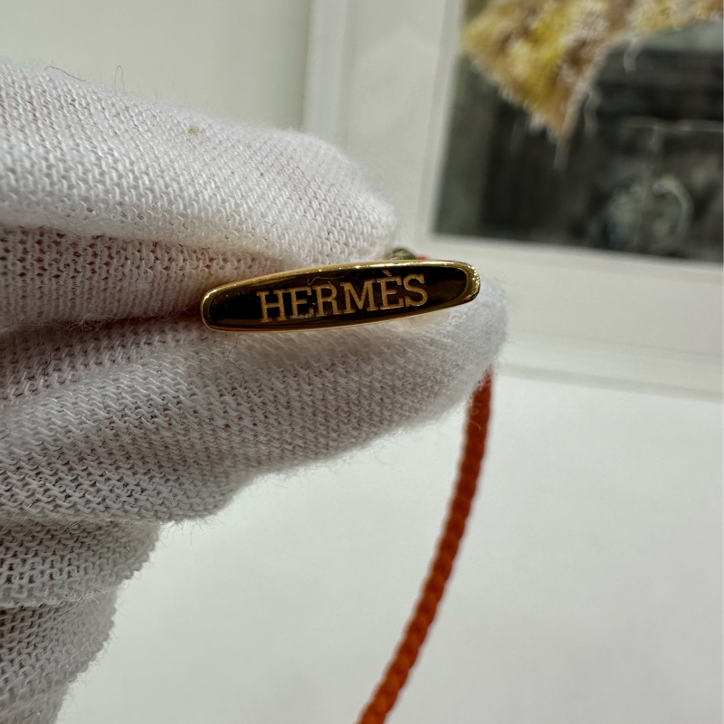愛馬仕/Hermes Glenna 編織手繩手環手鐲-3
