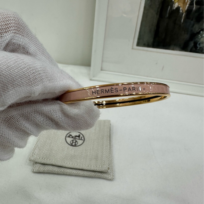 愛馬仕 琺瑯窄版手鐲-2