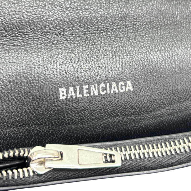 黑色 牛仔布 Crush 肩背包【BALENCIAGA 巴黎世家】 716393-5