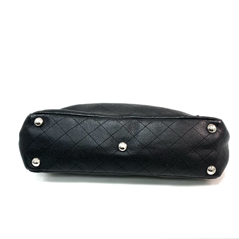 △ Chanel 香奈兒 Black Caviar Skin Silver Tone Metal Chain Tote Bag No.19 A94033 黑色粒紋小牛皮銀色金屬托特袋No.19 - 257023829-4