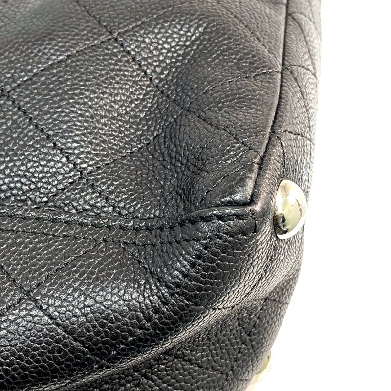 △ Chanel 香奈兒 Black Caviar Skin Silver Tone Metal Chain Tote Bag No.19 A94033 黑色粒紋小牛皮銀色金屬托特袋No.19 - 257023829-7