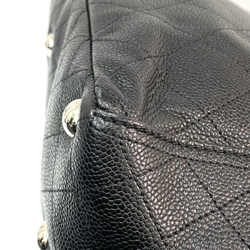 △ Chanel 香奈兒 Black Caviar Skin Silver Tone Metal Chain Tote Bag No.19 A94033 黑色粒紋小牛皮銀色金屬托特袋No.19 - 257023829-8