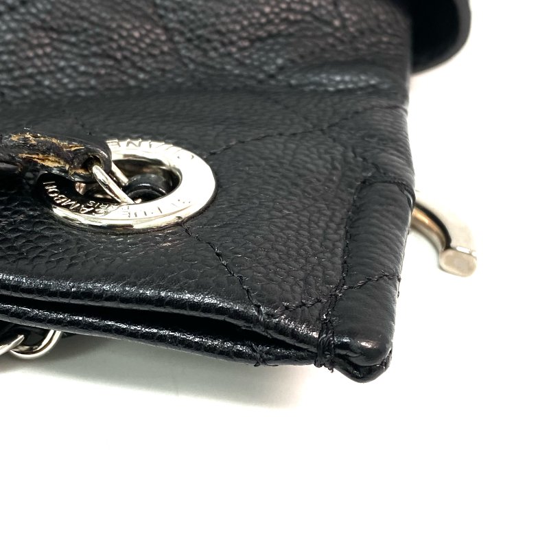 △ Chanel 香奈兒 Black Caviar Skin Silver Tone Metal Chain Tote Bag No.19 A94033 黑色粒紋小牛皮銀色金屬托特袋No.19 - 257023829-10