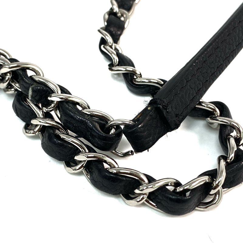 △ Chanel 香奈兒 Black Caviar Skin Silver Tone Metal Chain Tote Bag No.19 A94033 黑色粒紋小牛皮銀色金屬托特袋No.19 - 257023829-12
