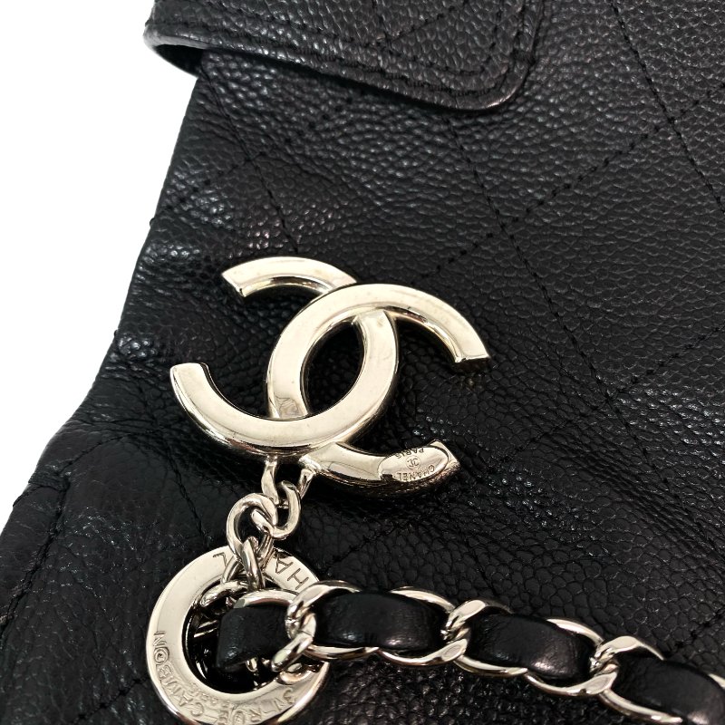 △ Chanel 香奈兒 Black Caviar Skin Silver Tone Metal Chain Tote Bag No.19 A94033 黑色粒紋小牛皮銀色金屬托特袋No.19 - 257023829-20