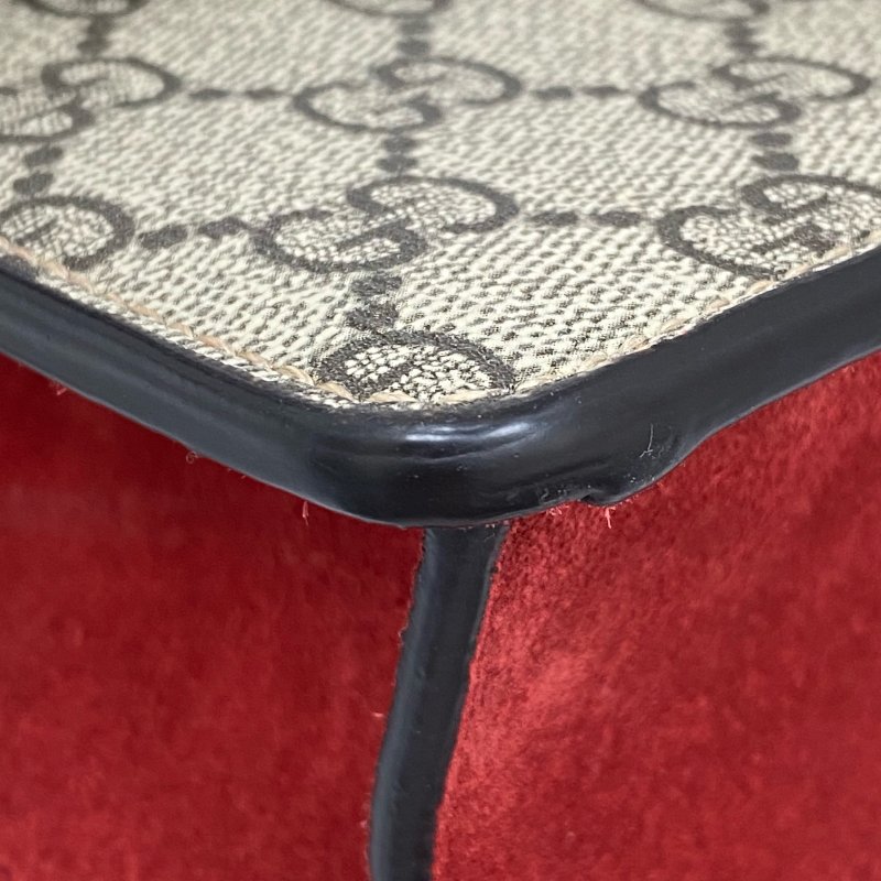 △ Gucci 古馳 Beige And Red Coated Canvas Suede Dionysus Chain Shoulder Bag 499623 淺褐色和紅色塗層帆布和麂皮鎖鏈肩背袋 - 257026165-8