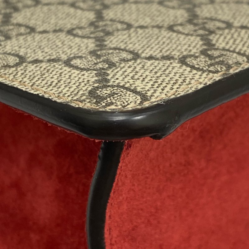 △ Gucci 古馳 Beige And Red Coated Canvas Suede Dionysus Chain Shoulder Bag 499623 淺褐色和紅色塗層帆布和麂皮鎖鏈肩背袋 - 257026165-10