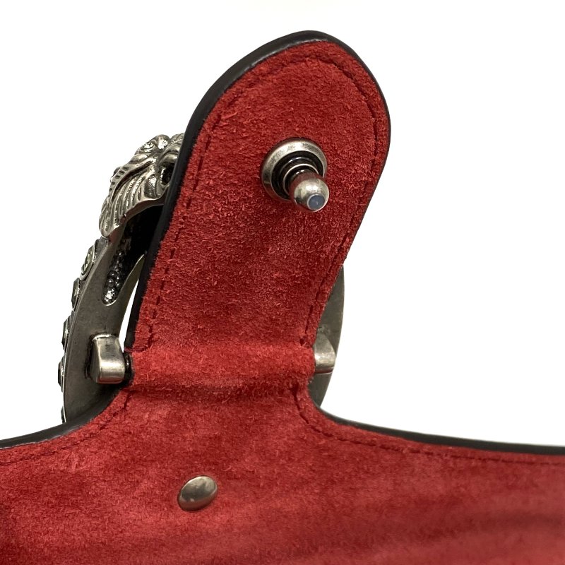 △ Gucci 古馳 Beige And Red Coated Canvas Suede Dionysus Chain Shoulder Bag 499623 淺褐色和紅色塗層帆布和麂皮鎖鏈肩背袋 - 257026165-14