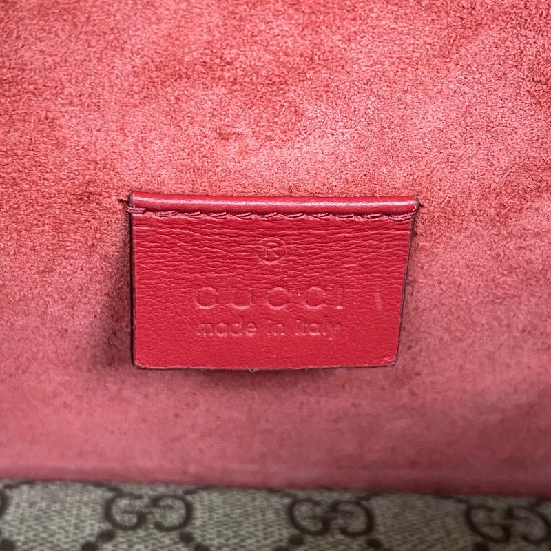 △ Gucci 古馳 Beige And Red Coated Canvas Suede Dionysus Chain Shoulder Bag 499623 淺褐色和紅色塗層帆布和麂皮鎖鏈肩背袋 - 257026165-15