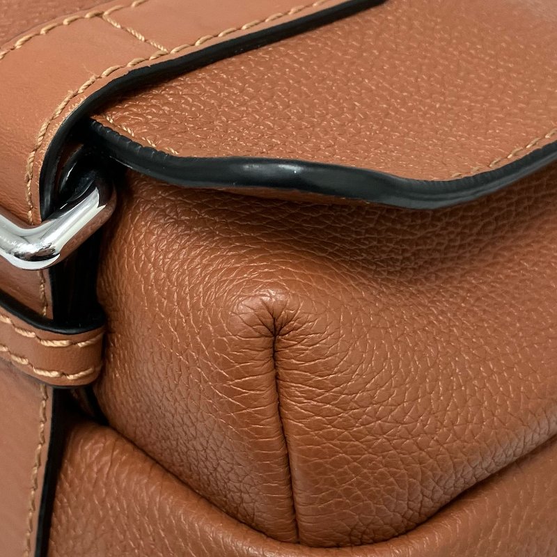 ☆ Loewe 羅威 Brown Calfskin Shoudler Bag 啡色小牛皮肩背袋 - 257026177-12