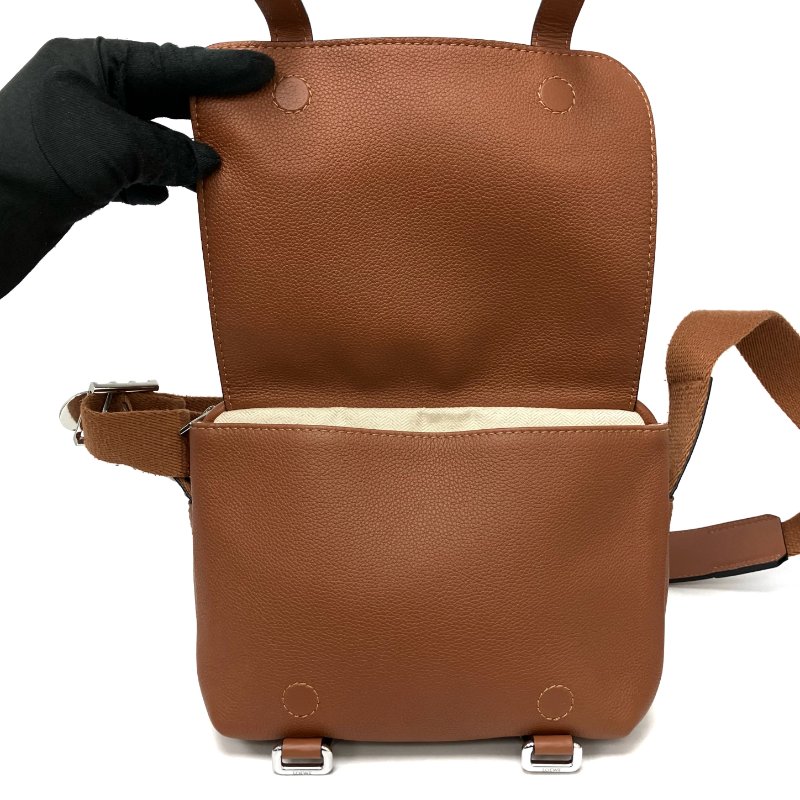 ☆ Loewe 羅威 Brown Calfskin Shoudler Bag 啡色小牛皮肩背袋 - 257026177-15