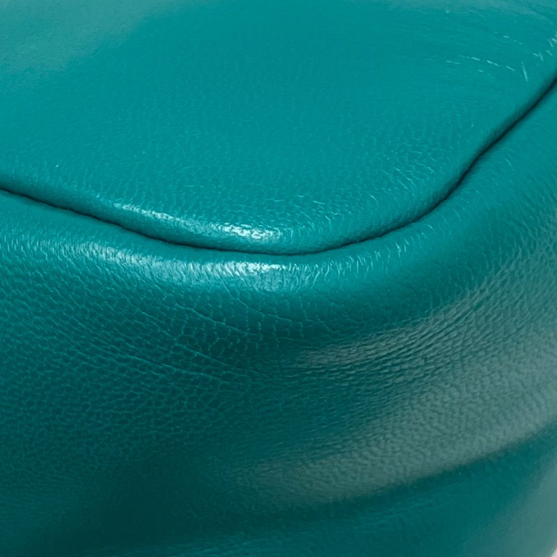 ☆ Prada 普拉達 Blue Green Lambskin Shoulder Bag 藍綠色小羊皮肩背袋 - 257026471-10