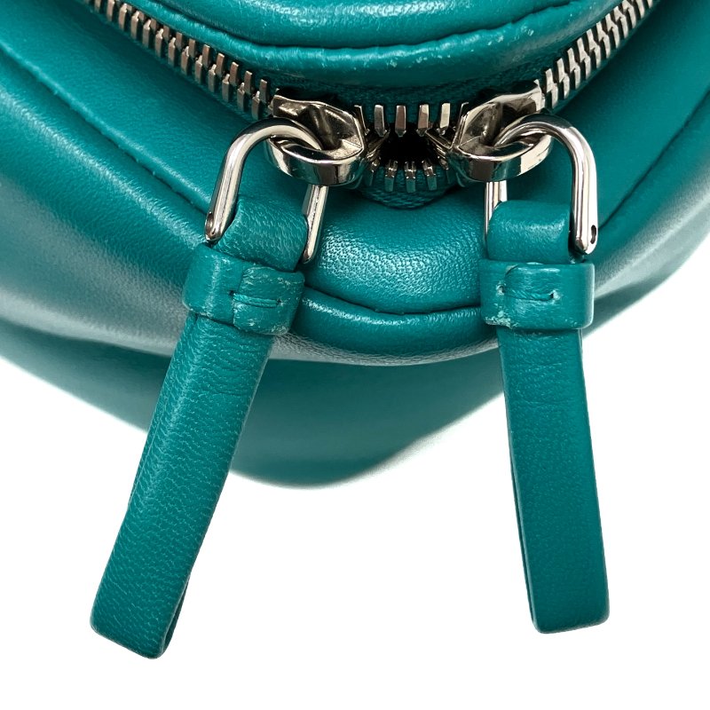 ☆ Prada 普拉達 Blue Green Lambskin Shoulder Bag 藍綠色小羊皮肩背袋 - 257026471-15