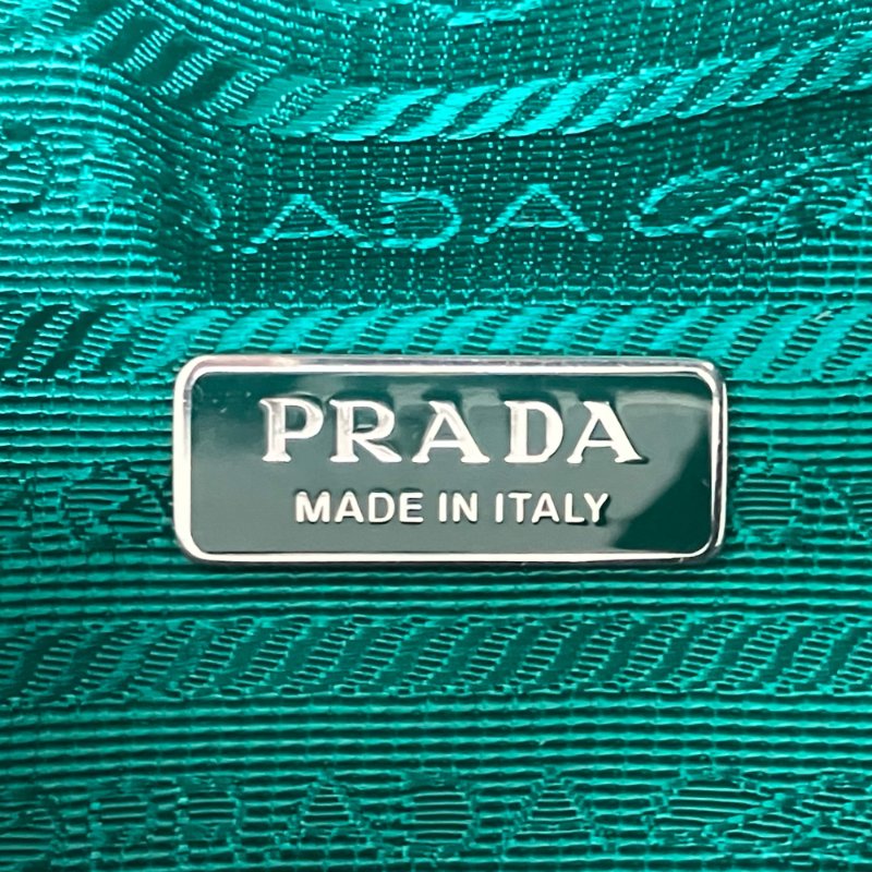 ☆ Prada 普拉達 Blue Green Lambskin Shoulder Bag 藍綠色小羊皮肩背袋 - 257026471-18