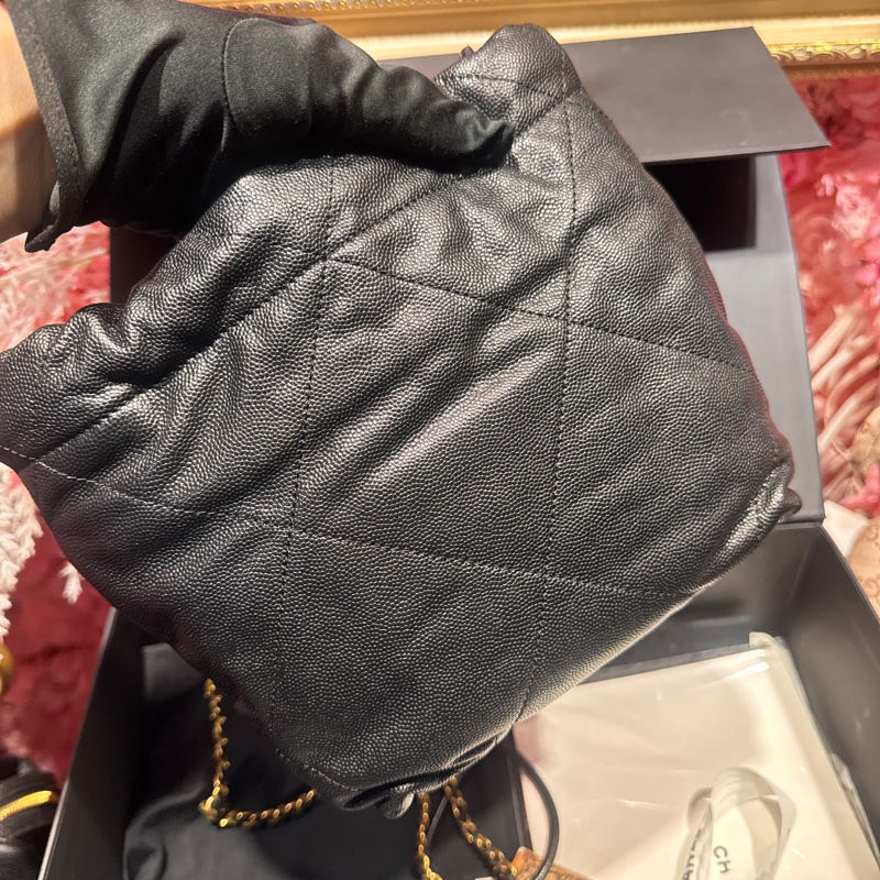 Chanel 22bag soblack斜背包/王吉娜古董精品-3