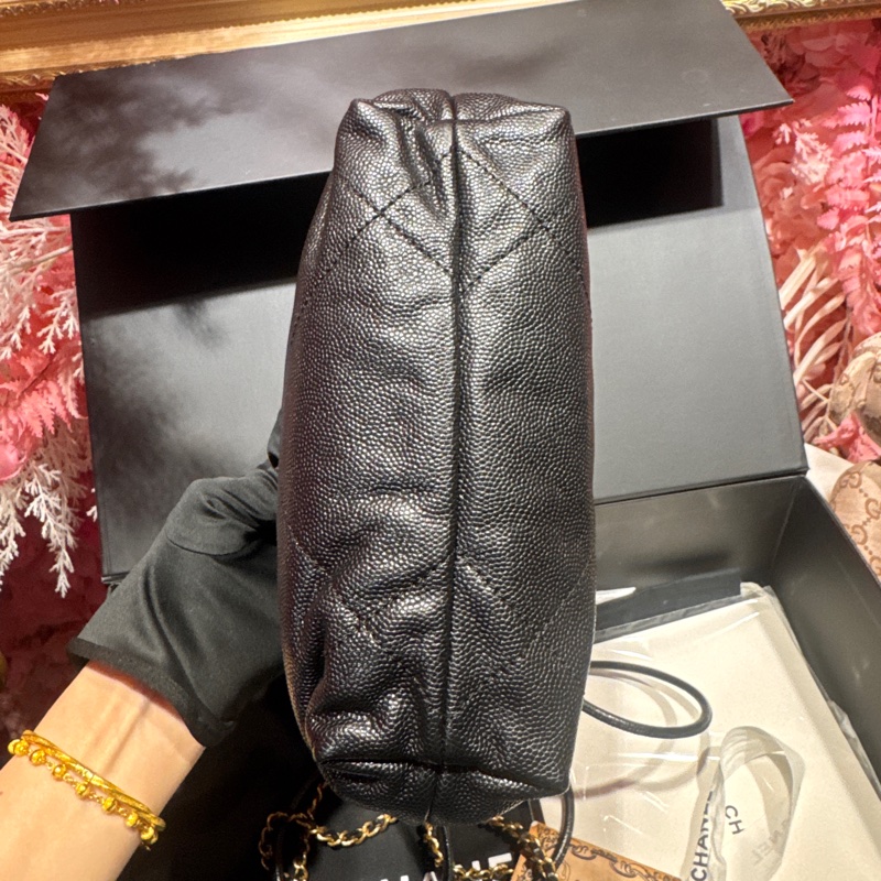 Chanel 22bag soblack斜背包/王吉娜古董精品-5